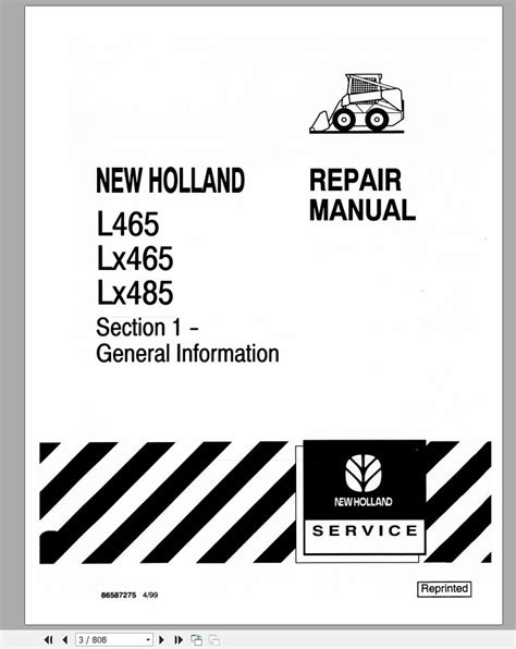 new holland lx665 service manual